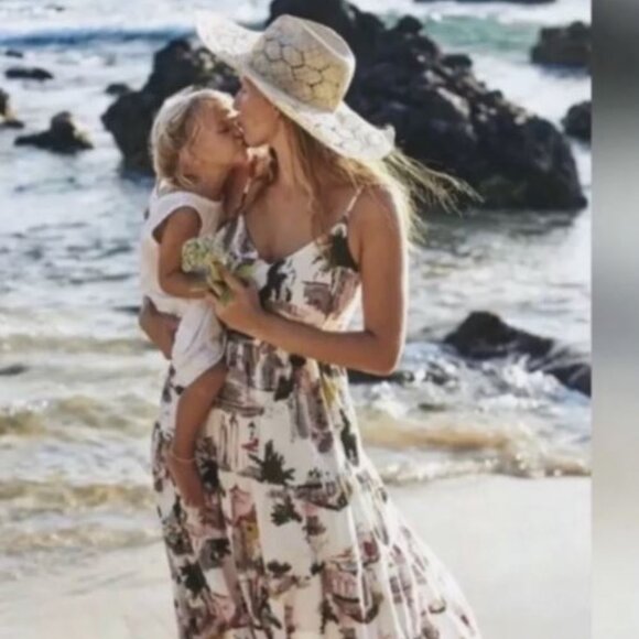 Anthropologie Multicolor Printed Midi Dress - Picture 3 of 7